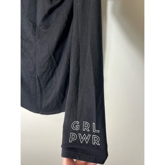 DYI Black Long Sleeve Girl Power Shirt Sz M - Picture 4 of 4